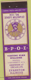 Matchbook Cover - Matchbook Cover Elks Club Evanston IL