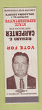 Matchbook Cover - Richard Carpenter State Rep Oklahoma County OK SAMPLE