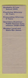 Matchbook Cover - Judge Harold Mull Cass County Democrat IN Indiana SAMPLE