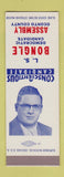 Matchbook Cover - LS Bongle Assembly Election Oconto County WI SAMPLE