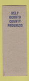 Matchbook Cover - LS Bongle Assembly Election Oconto County WI SAMPLE