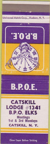 Matchbook Cover - Matchbook Cover Elks Club Catskill NY