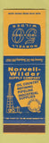 Matchbook Cover - Norvell Wilder Supply Oil Well Beaumont TX Baton Rouge