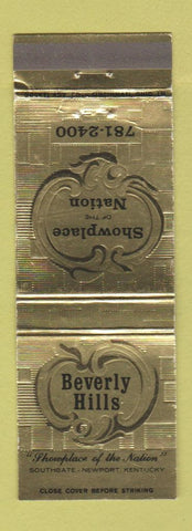 Matchbook Cover - Beverly Hills Showplace Newport KY