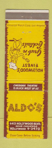 Matchbook Cover - Aldo's Restaurant Hollywood CA