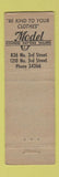 Matchbook Cover - Zembo Shriners Club Lunch WEAR Model Cleaners