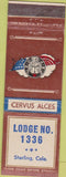 Matchbook Cover - Matchbook Cover Elks Club Sterling CO