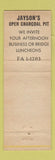 Matchbook Cover - Jayson's Steak Chop House Cleveland?