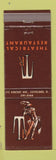 Matchbook Cover - Theatrical Restaurant Cleveland OH