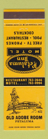 Matchbook Cover - Old Adobe Room Petaluma CA Inn Motel