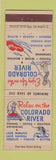 Matchbook Cover - Colorado River Tourism WEAR
