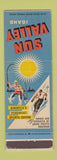 Matchbook Cover - Sun Valley ID Tourism Union Pacific Railroad WEAR