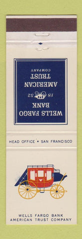 Matchbook Cover - Wells Fargo Bank San Francisco CA