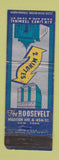 Matchbook Cover - Roosevelt Hotel New York City WORN