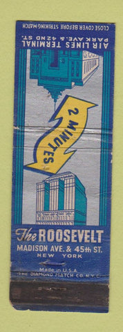 Matchbook Cover - Roosevelt Hotel New York City WORN