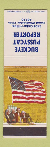 Matchbook Cover - Buckeye Pussycat Reporter Canal Winchester OH
