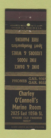 Matchbook Cover - Charley O'Connell's Marine Room ADVANCE Chicago?