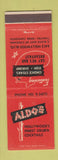 Matchbook Cover - Aldo's Restaurant Hollywood CA