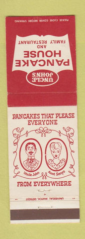 Matchbook Cover - Uncle John's Pancake House