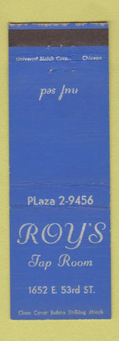 Matchbook Cover - Roy's Tap Room Nuf Sed Chicago?