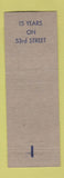 Matchbook Cover - Roy's Tap Room Nuf Sed Chicago?