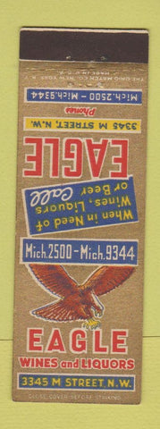 Matchbook Cover - Eagle Liquor Store Washington DC