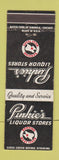 Matchbook Cover - Pinkie's Liquors West Texas TX