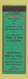 Matchbook Cover - Murtha's Bar and Grill