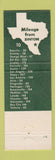 Matchbook Cover - Roadrunner Motel Sinton TX