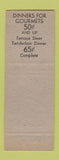 Matchbook Cover - Kittler's Dining Room Detroit MI