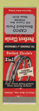 Matchbook Cover - Perfect Circle Piston Rings Dunkirk NY Capco