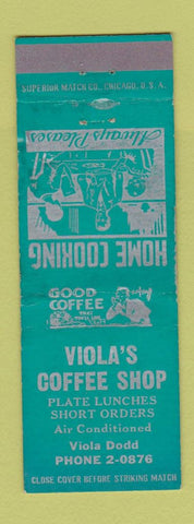 Matchbook Cover - Viola's Coffee Shop