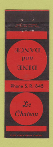 Matchbook Cover - Le Chateau Restaurant San Rafael CA