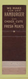 Matchbook Cover - Stew Harrison's Fountain Hamburgers