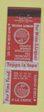 Matchbook Cover - Topps Restaurant New York City?
