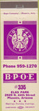 Matchbook Cover - Matchbook Cover Elks Club Phoenix AZ
