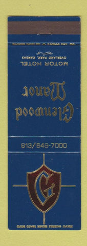 Matchbook Cover - Glenwood Manor Mtoor Hotel Overland Park KS