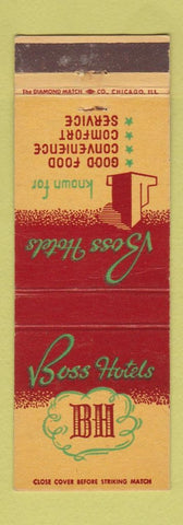 Matchbook Cover - Boss Hotels CHAIN