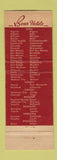 Matchbook Cover - Boss Hotels CHAIN