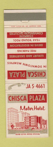 Matchbook Cover - Chisca Plaza Motor Hotel Memphis TN