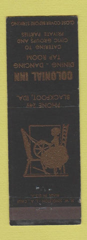 Matchbook Cover - Colonial Inn Blackfoot ID low phone #