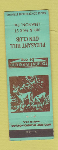 Matchbook Cover - Pleasant Hill Gun Club Lebanon PA WEAR