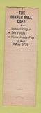 Matchbook Cover - The Dinner Bell Seattle WA cafe