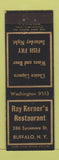 Matchbook Cover - Ray Kerner's Restaurant Buffalo NY