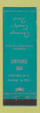 Matchbook Cover - Oxford Inn Oxford NY cocktail lounge