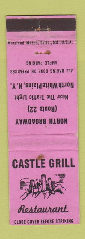 Matchbook Cover - Castle Grill Restaurant North White Plains NY WEAR