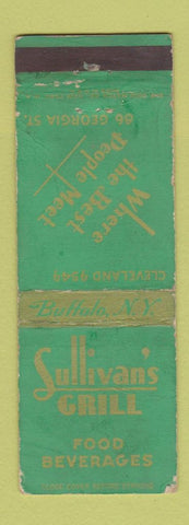 Matchbook Cover - Sullivan's Grill Buffalo NY WEAR