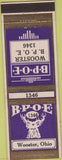 Matchbook Cover - Matchbook Cover Elks Club Wooster OH