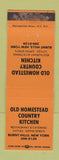 Matchbook Cover - Old Homestead Country Kitchen Burnt Hills NY WEAR