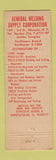 Matchbook Cover - General Welding Supply Mineola NY feature
